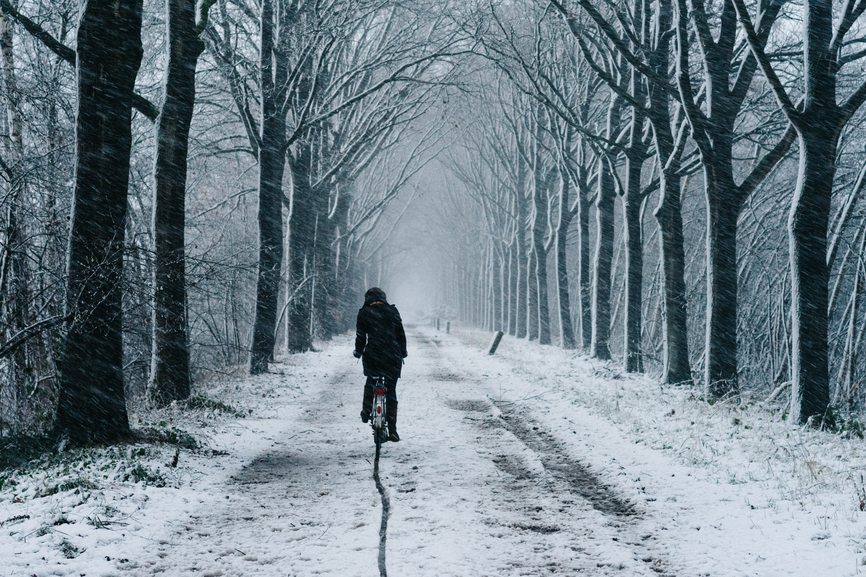 Fahrradfahren im Winter