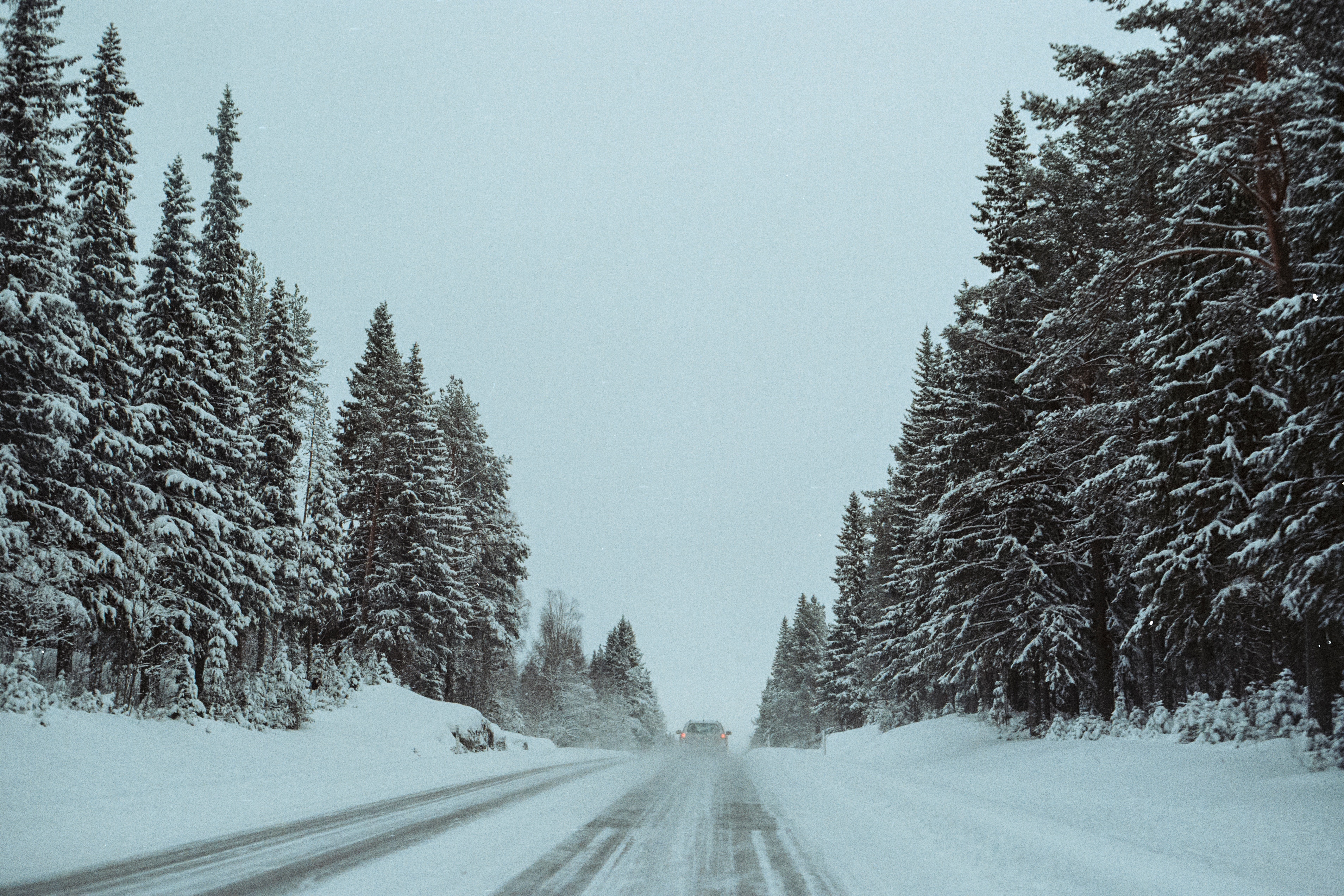 Winterfahrbahn