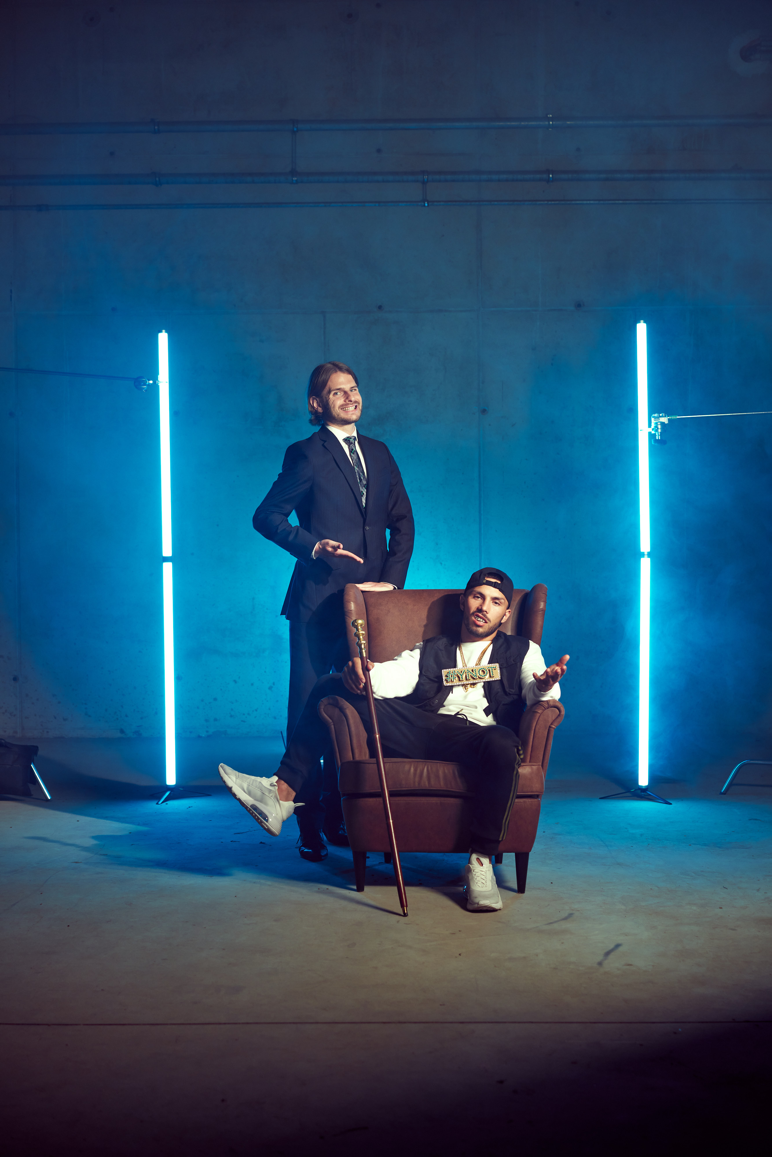 Thomas und Niklas beim Videodreh