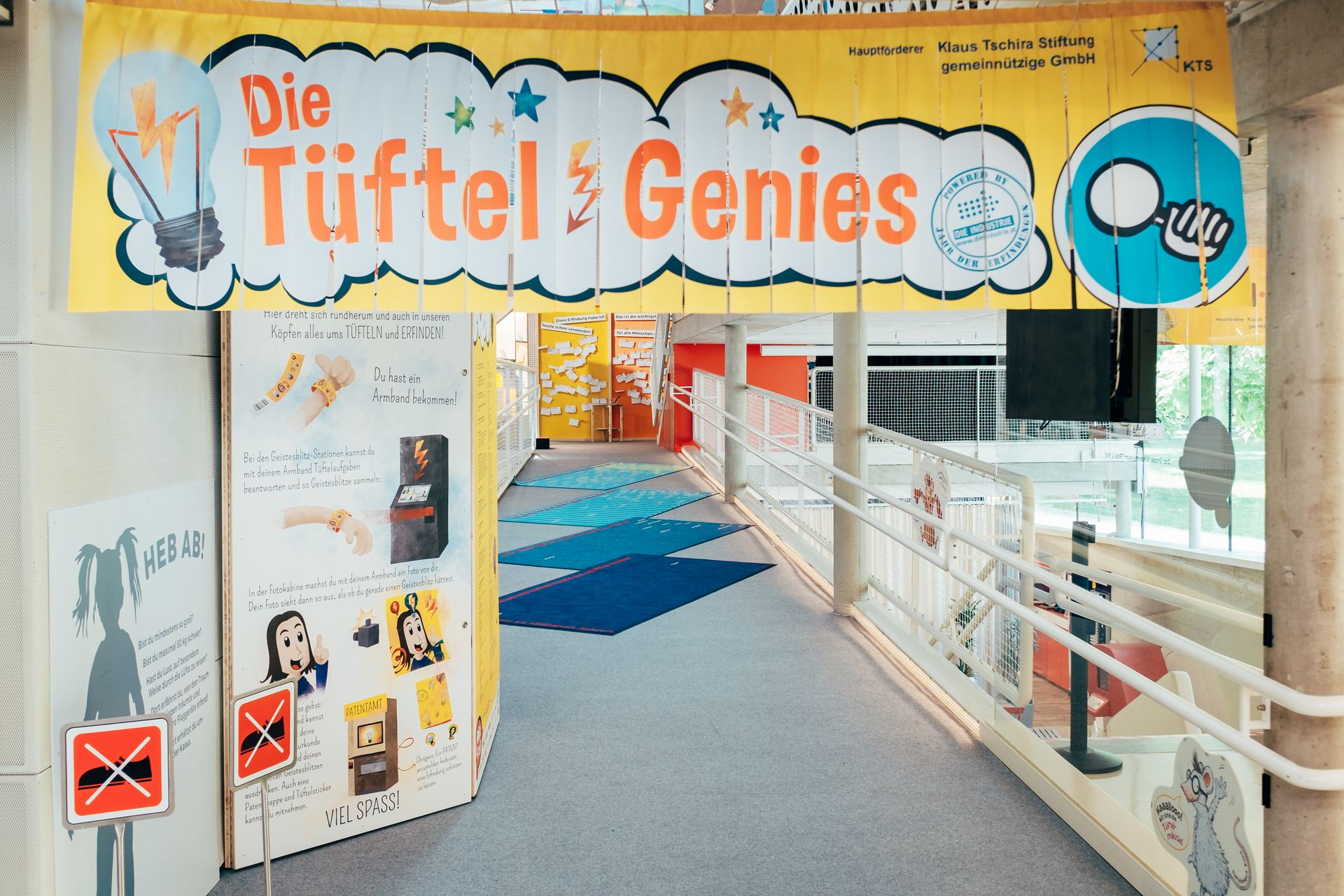 Der Eingangsbereich zur Welt der "Tüftelgenies"