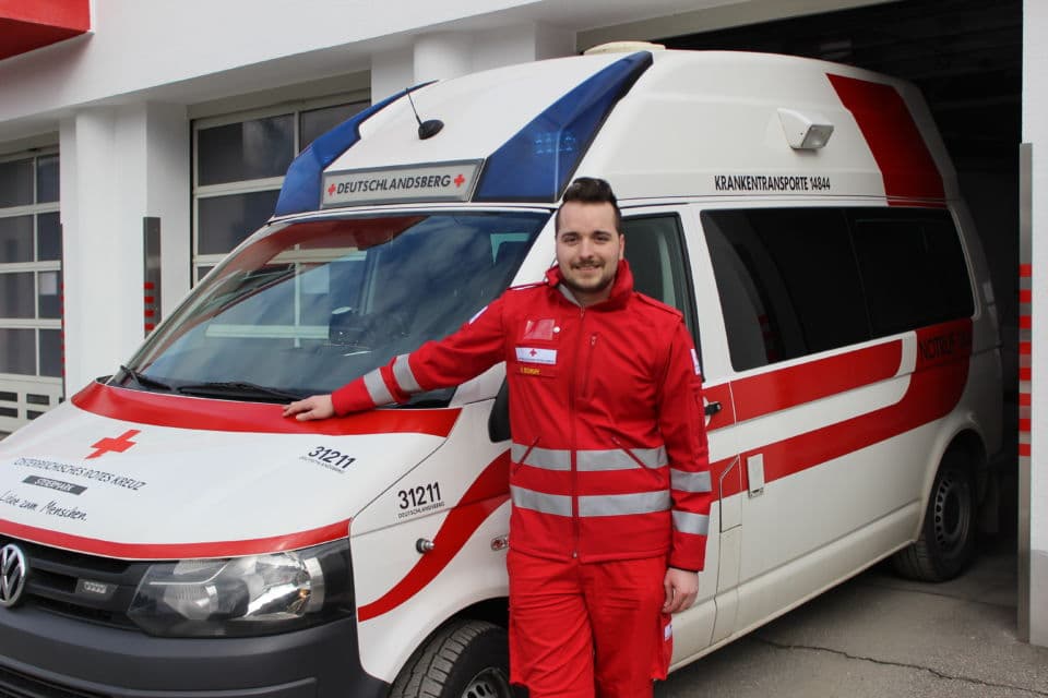 Kevin Schuh als Sanitäter 